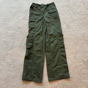 Pacsun John Galt Green Adjustable Waist Cargo Pants